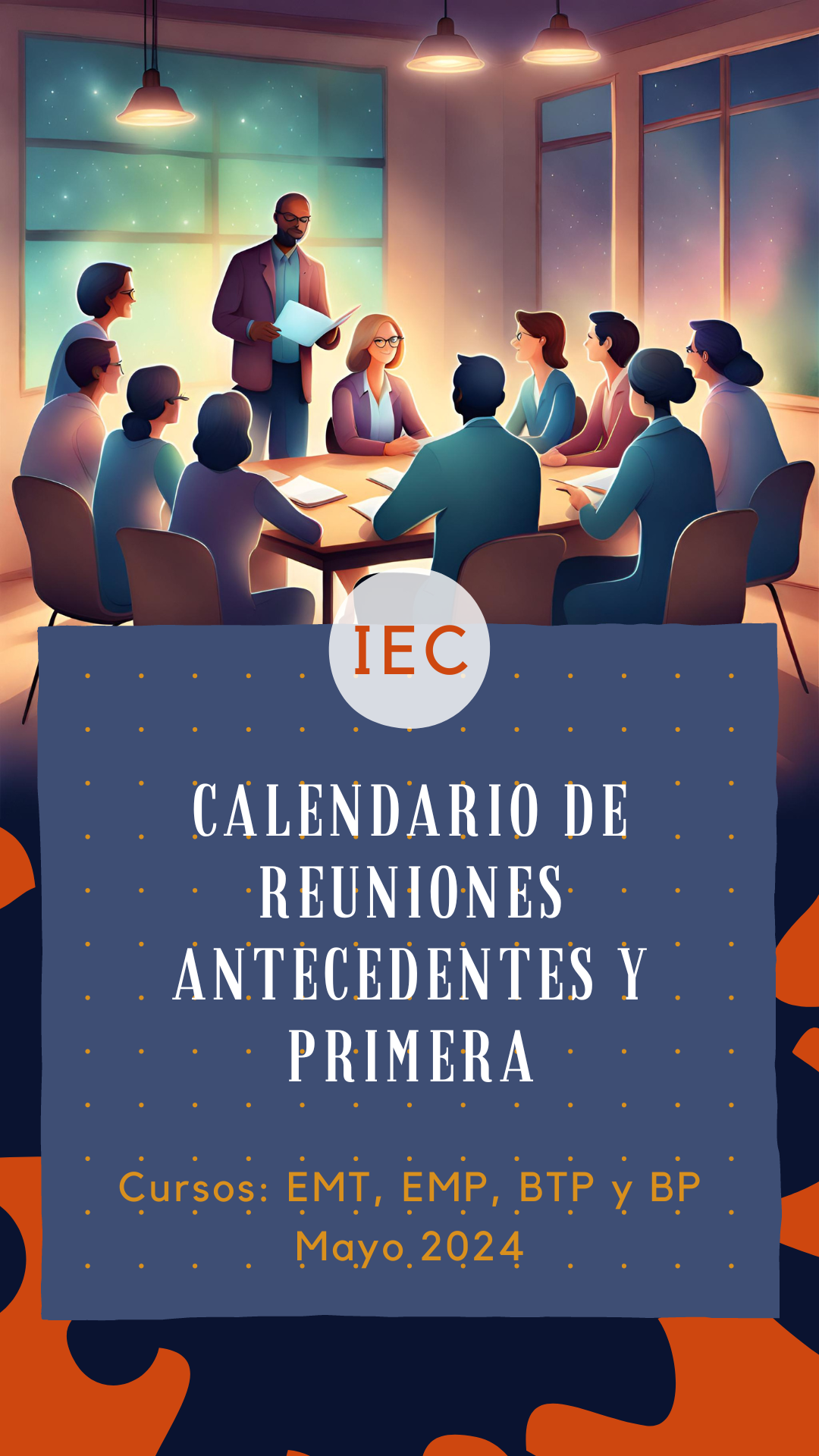 Lee más sobre el artículo Calendario de reuniones de antecedentes y primera reunión
