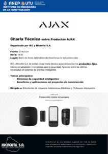 Lee más sobre el artículo Charla Técnica en IEC – sobre Productos Ajax.