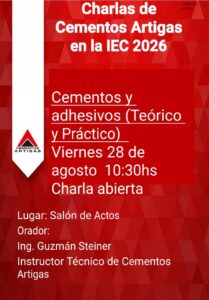 Lee más sobre el artículo Charlas de Cementos Artigas en la IEC 2026