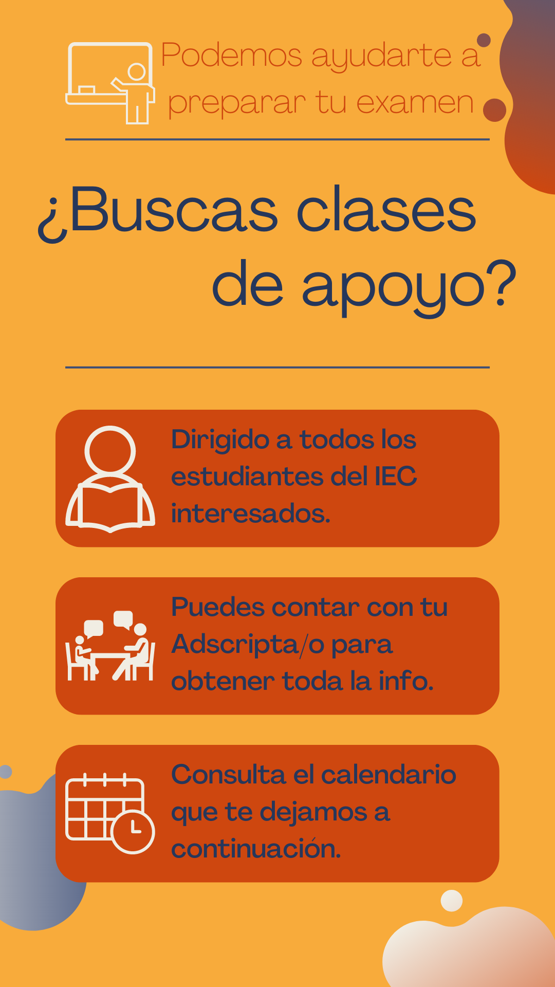 Lee más sobre el artículo Horas de apoyo IEC 2023