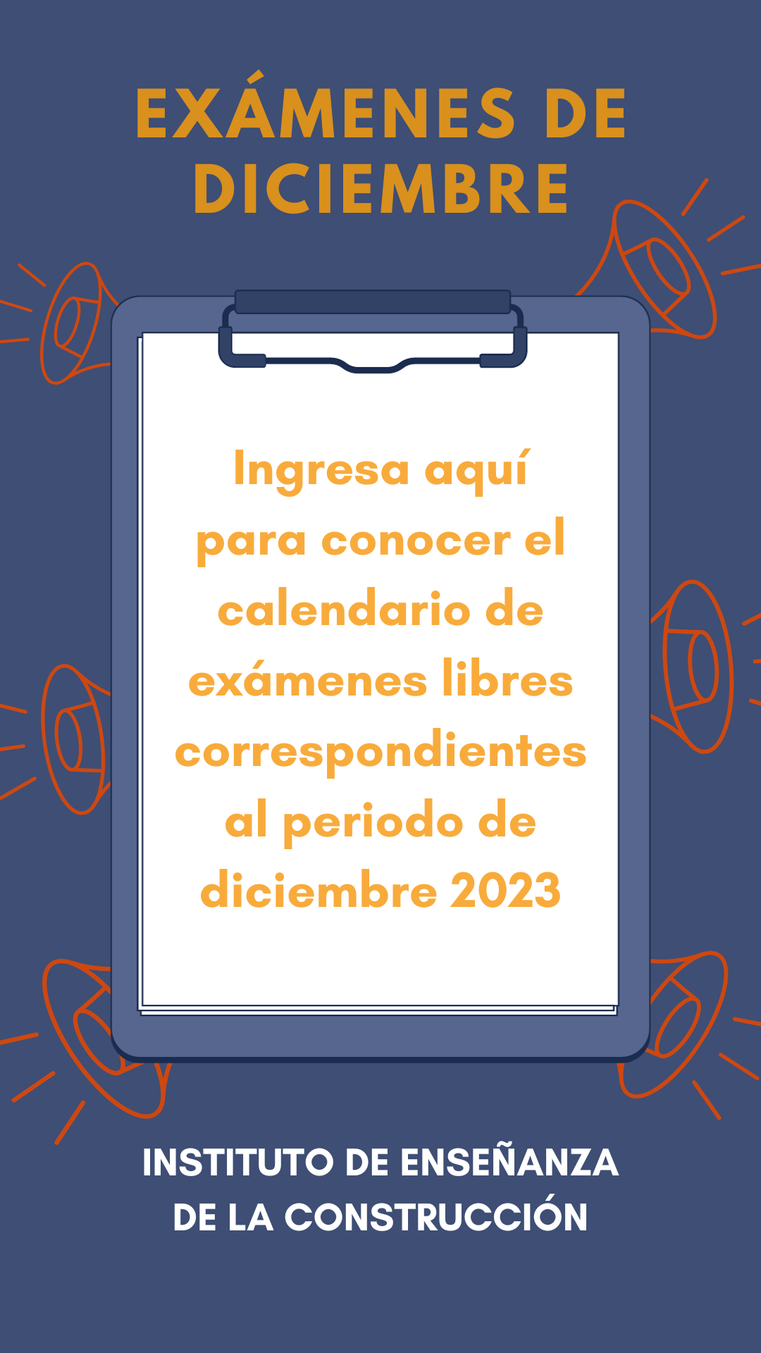 Lee más sobre el artículo CALENDARIO MESAS DE EXAMEN LIBRES  -DICIEMBRE 2023-