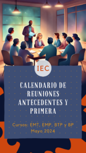 Lee más sobre el artículo Calendario de reuniones de antecedentes y primera reunión