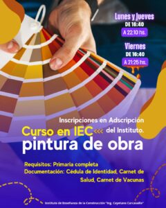 Lee más sobre el artículo CAPACITACIÓN PINTURA DE OBRA