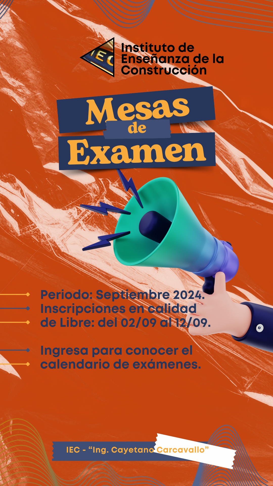 Lee más sobre el artículo Calendario de Exámenes Septiembre 2024 / Periodo y modalidad de inscripción a Libres.