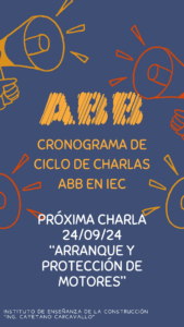 Lee más sobre el artículo Ciclo de charlas ABB en IEC – Arranque y protección de motores.