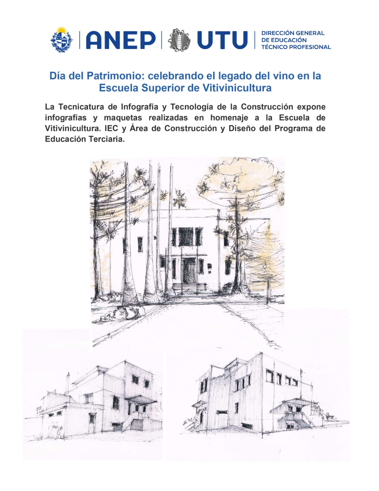 Lee más sobre el artículo Día del Patrimonio 2024 – Exposición de CTT Infografía en homenaje a la Escuela Superior de Vitivinicultura.