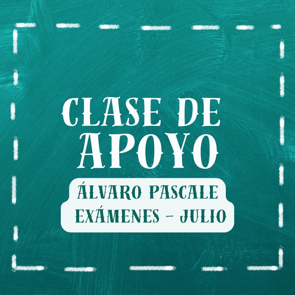 Lee más sobre el artículo Clases de apoyo: Profesor Álvaro Pascale