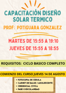 Lee más sobre el artículo Capacitación diseño solar térmico