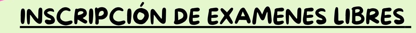 Lee más sobre el artículo Inscripción a exámenes libres